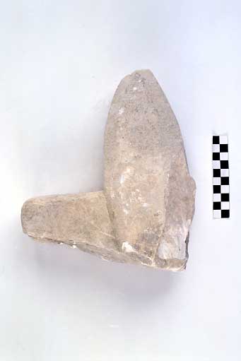 TESTA DI STELE, Nava, tipo V B - produzione daunia (secc. VI/ V a.C)