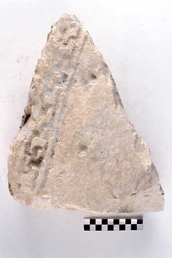 STELE/frammento - produzione daunia (secc. VII/ V a.C)