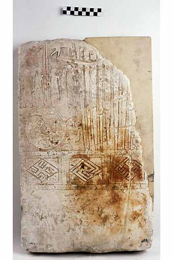 STELE, Nava, tipo III - produzione daunia (meta' sec. VI a.C)