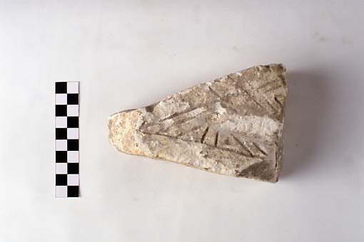 STELE/frammento - produzione daunia (sec. VII a.C)