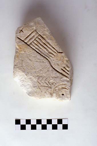 STELE/frammento - produzione daunia (sec. VII a.C)