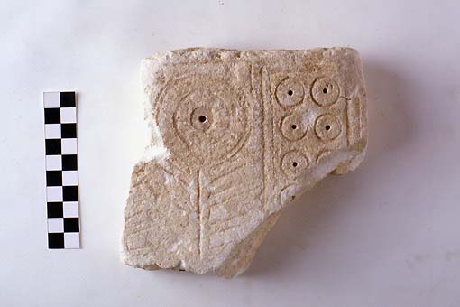 STELE/frammento - produzione daunia (sec. VII a.C)
