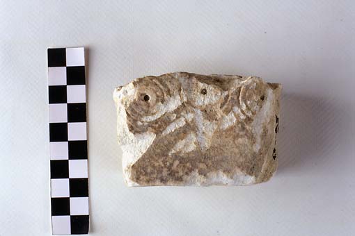 STELE/frammento - produzione daunia (sec. VII a.C)