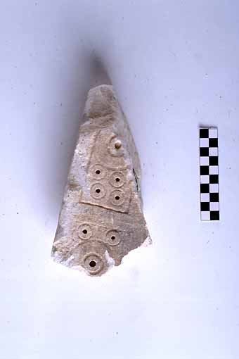 STELE/frammento - produzione daunia (sec. VII a.C)