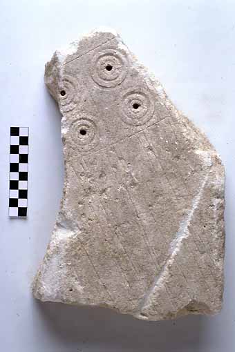 STELE/frammento - produzione daunia (sec. VII a.C)