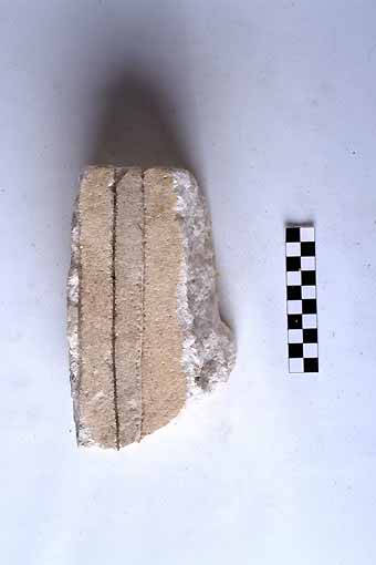 STELE/frammento - produzione daunia (sec. VII a.C)