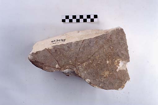 STELE/frammento - produzione daunia (sec. VII a.C)