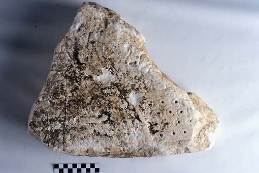 STELE/frammento - produzione daunia (sec. VII a.C)