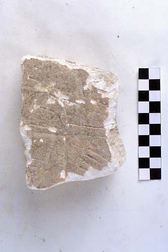 STELE/frammento - produzione daunia (sec. VII a.C)