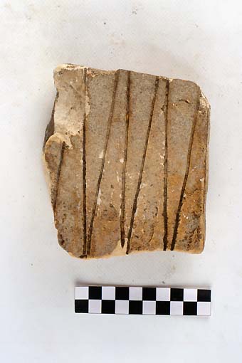 STELE/frammento - produzione daunia (sec. VII a.C)