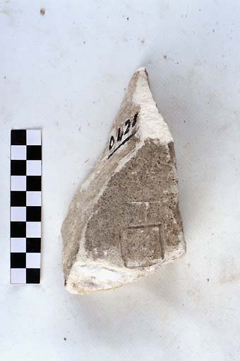 STELE/frammento - produzione daunia (sec. VII a.C)