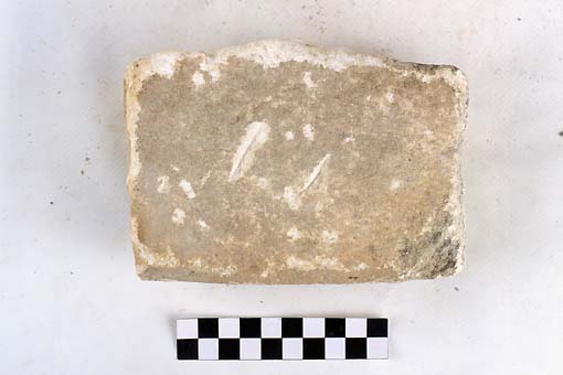 STELE/frammento - produzione daunia (sec. VII a.C)