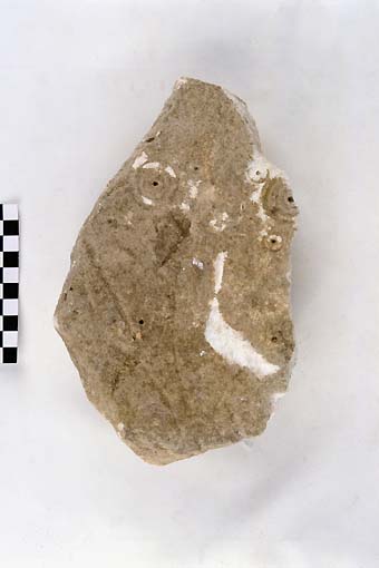 STELE/frammento - produzione daunia (sec. VII a.C)