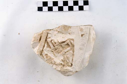 STELE/frammento - produzione daunia (sec. VII a.C)