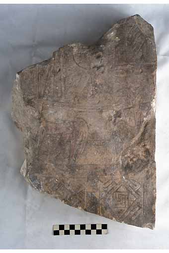 STELE/frammento, Nava, tipo III - produzione daunia (meta' sec. VI a.C)