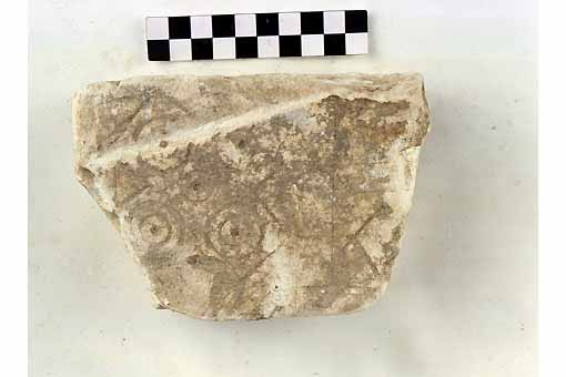 STELE/frammento - produzione daunia (sec. VII a.C)