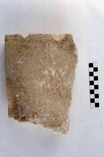 STELE/frammento - produzione daunia (sec. VII a.C)