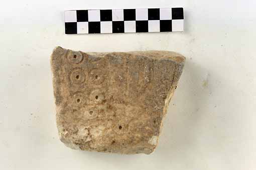 STELE/frammento - produzione daunia (sec. VII a.C)