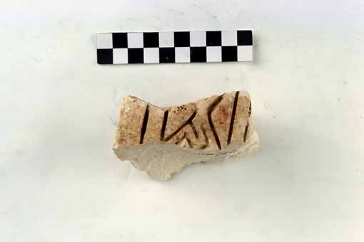 STELE/frammento - produzione daunia (sec. VII a.C)