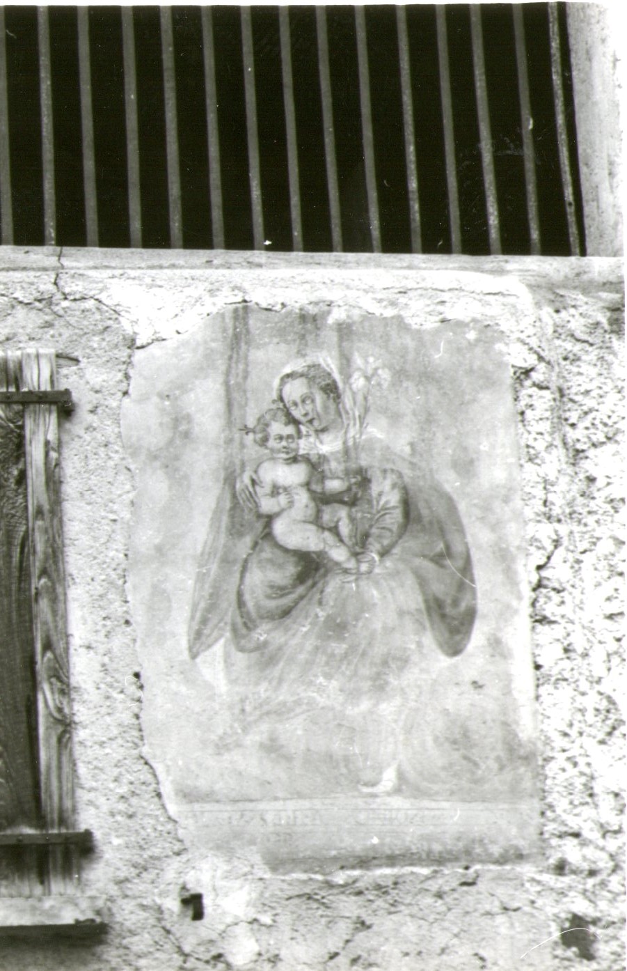 Vergine e il Bambino (dipinto murale, opera isolata) - N.R (XIX)