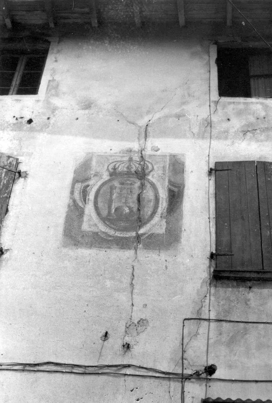 Stemma gentilizio (dipinto) - ambito lombardo (sec. XIX)