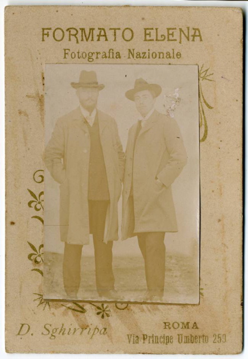 uomini - ritratti fotografici (positivo) di D. Sghirripa (fine/ inizio XIX/ XX)