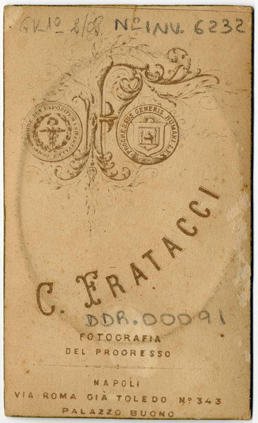 ritratto di donna (positivo) di C. Fratacci (fine/ inizio XIX/ XX)