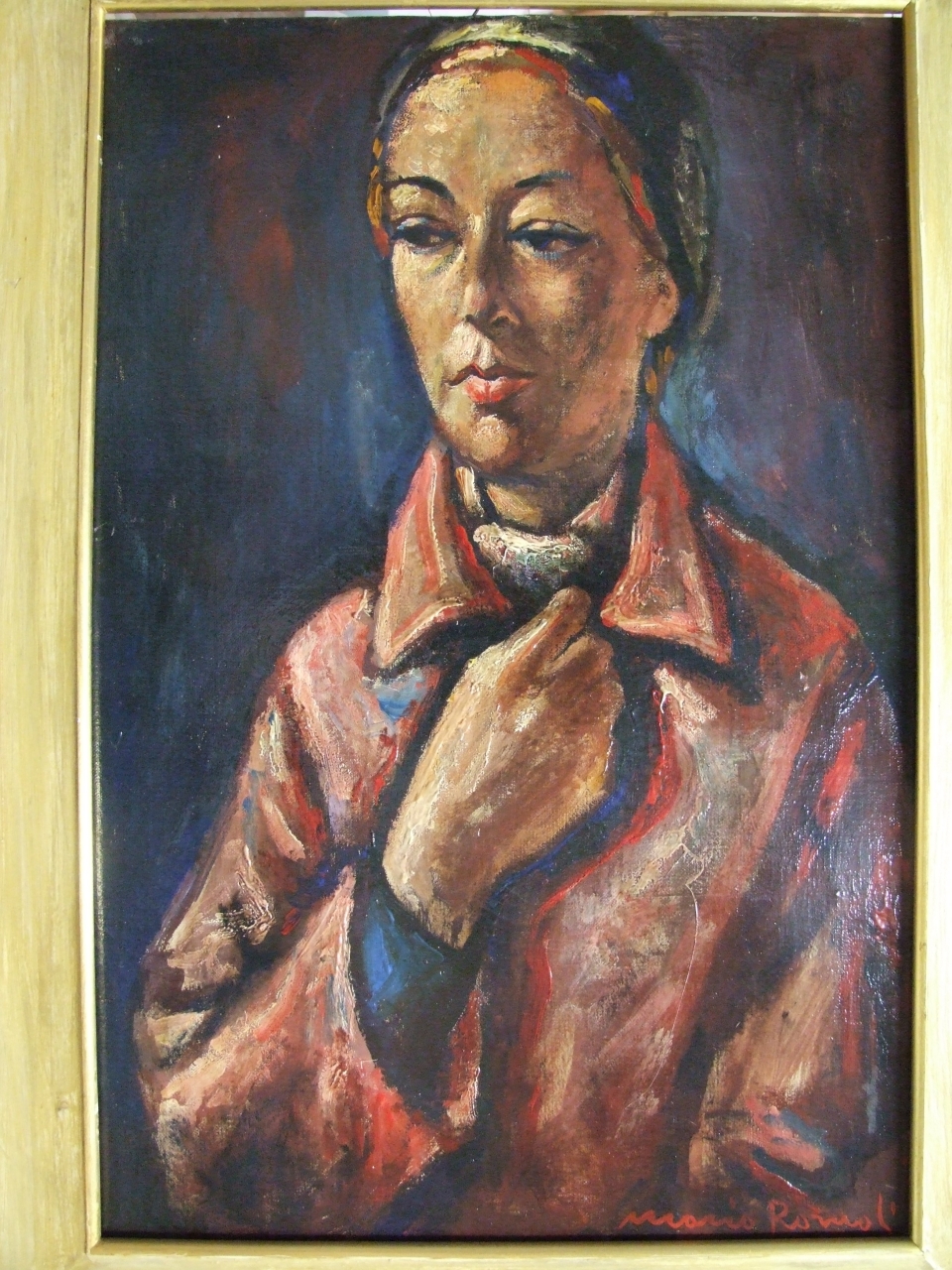 figura femminile (dipinto) di Romoli Mario (sec. XX)