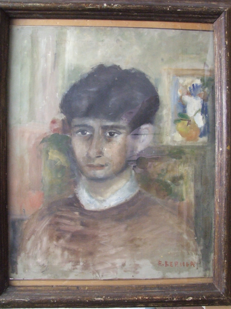 Vittorio, figura maschile (dipinto) di Berner Elena (sec. XX)