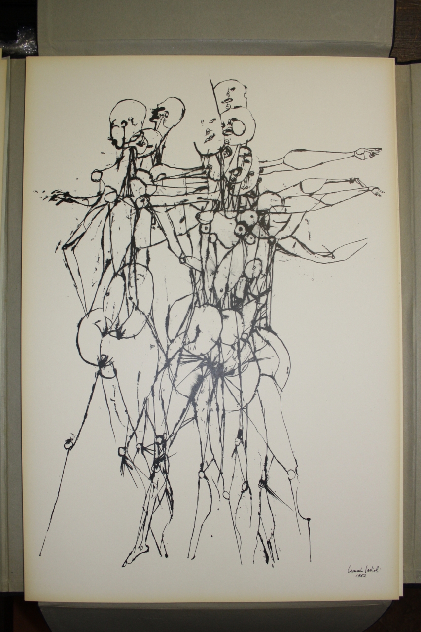 composizione astratta (stampa) di Savioli Leonardo (sec. XX)