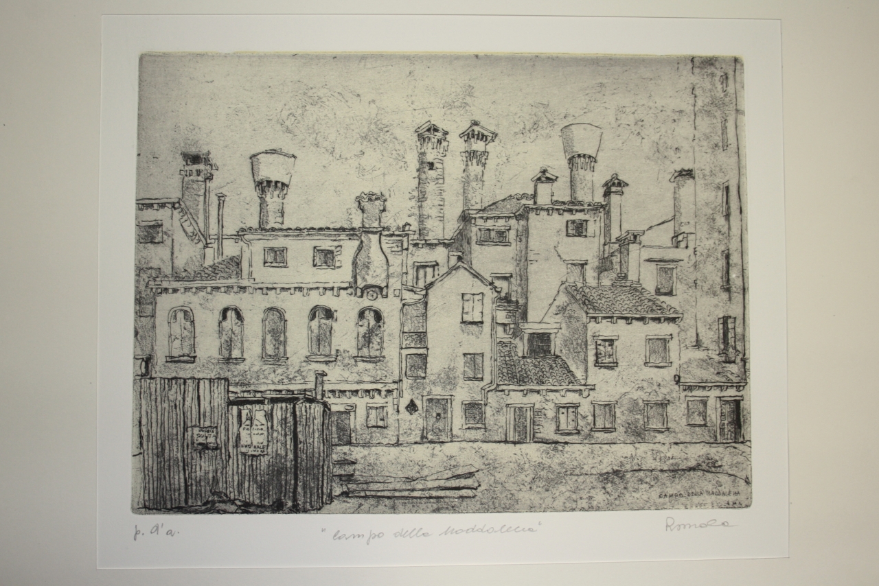 veduta di città (stampa) di Bellandi Romola (seconda metà sec. XX)