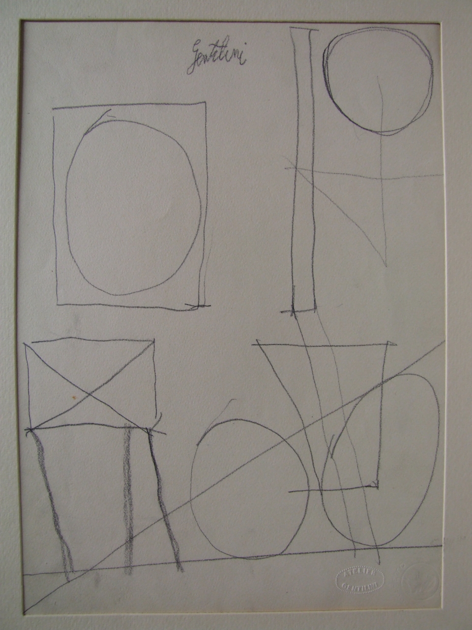 geometria (disegno) di Gentilini Giorgio (sec. XX)