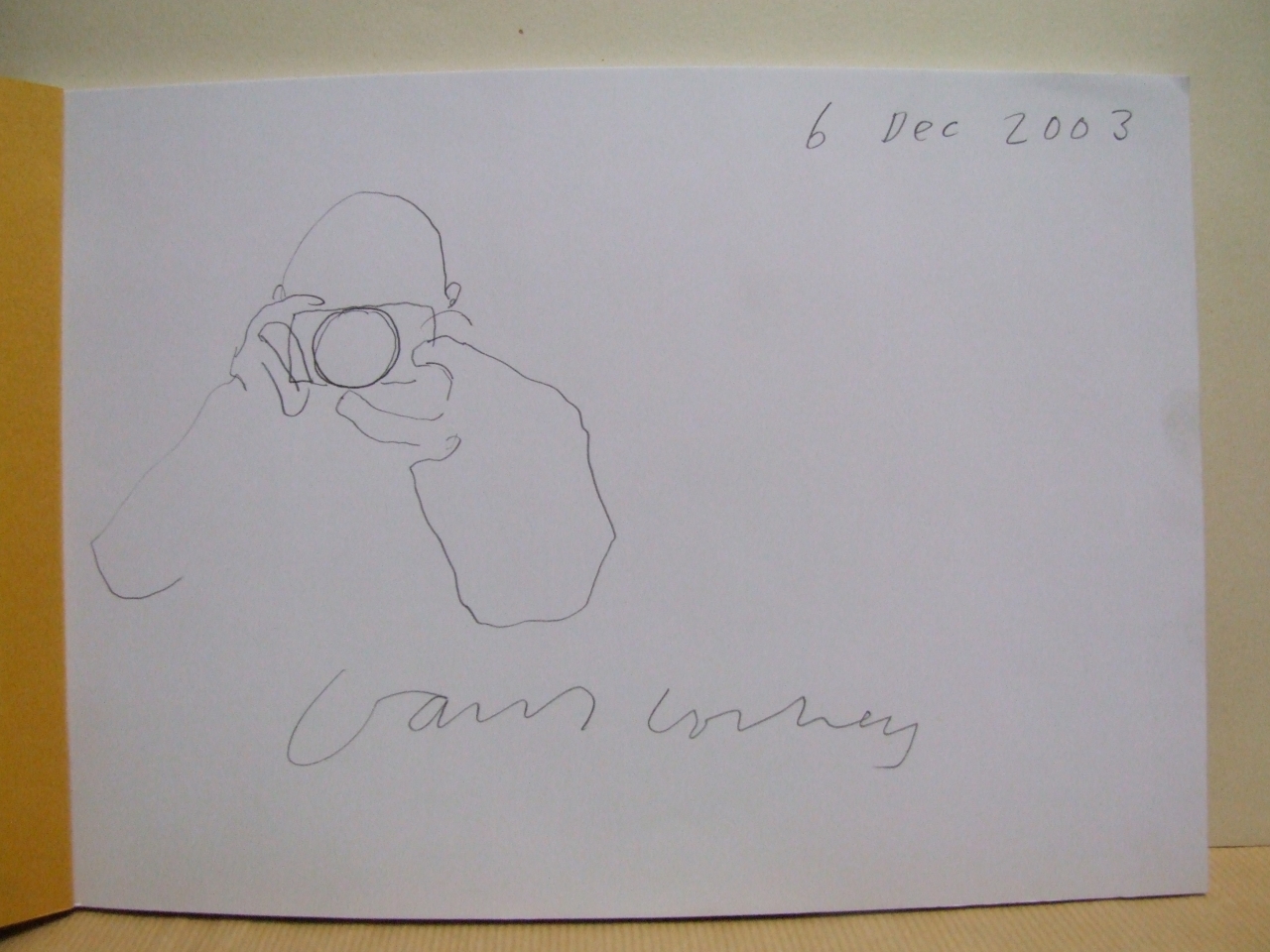 figura maschile (disegno) di Hockney David (sec. XXI)