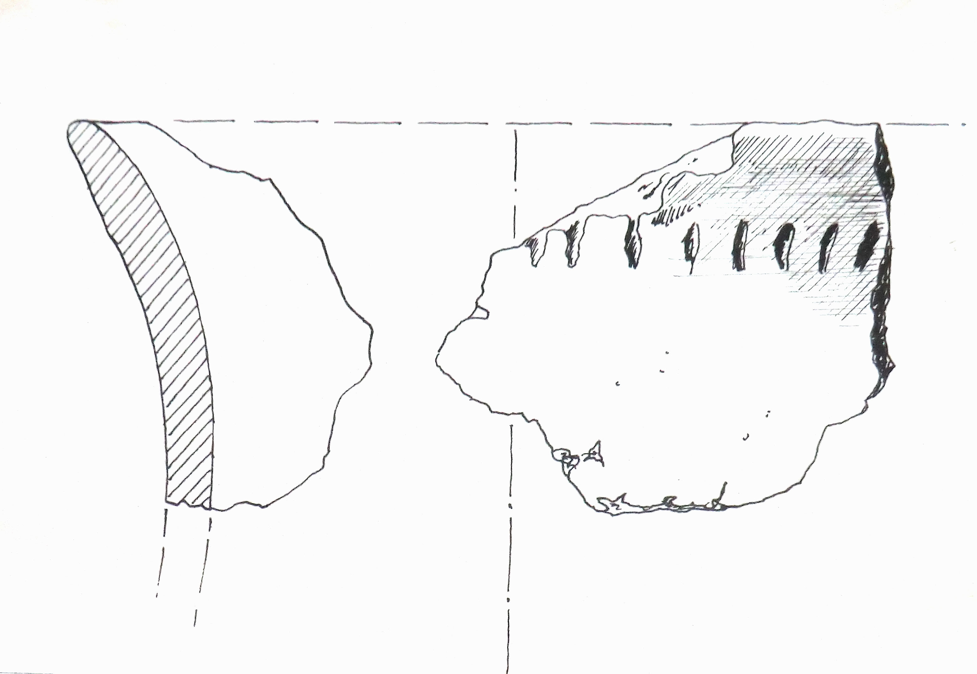 vaso/ frammento (Mesolitico)