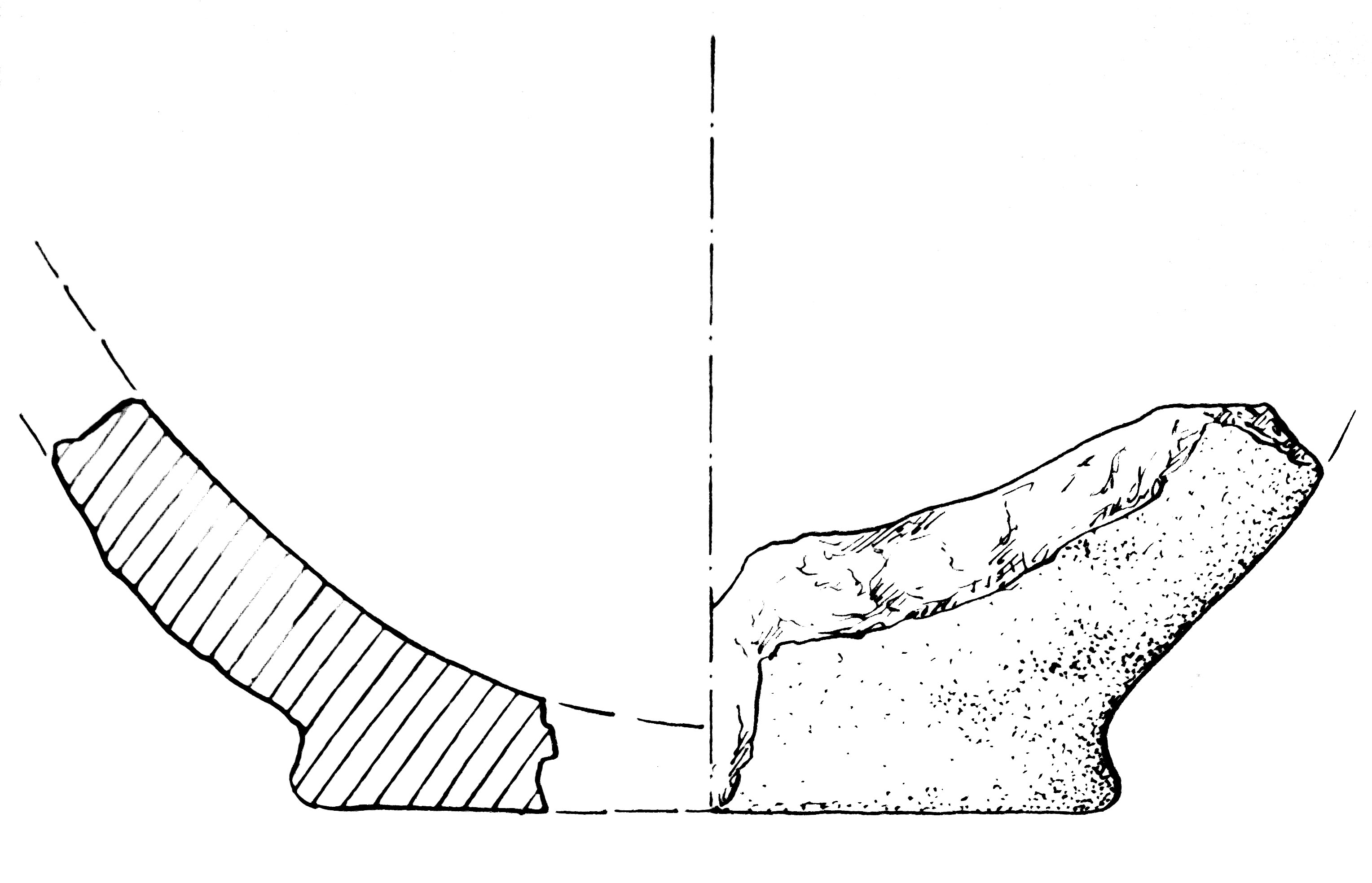vaso/ parete e fondo (Eneolitico)