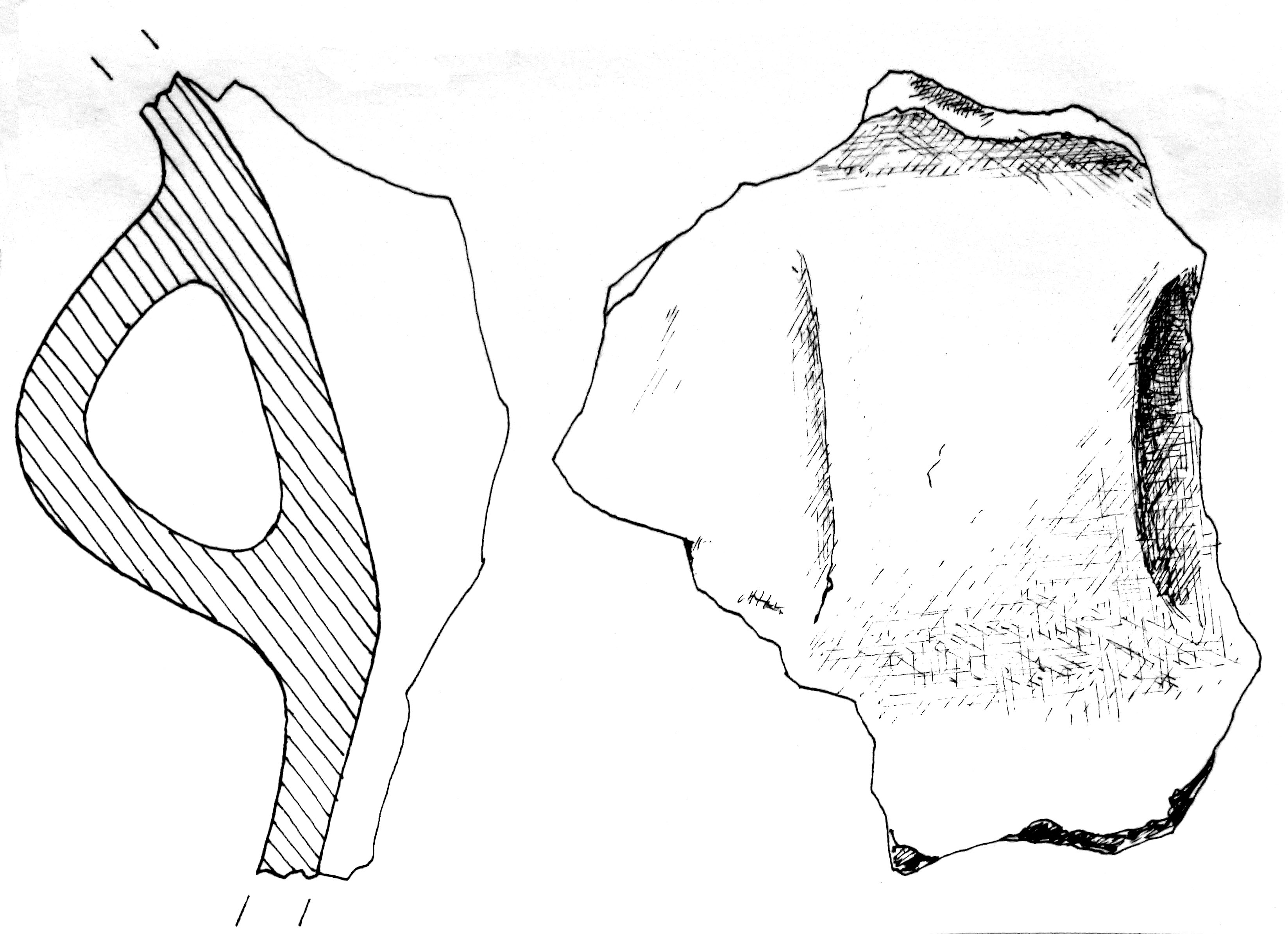 vaso/ ansa, a nastro (Eneolitico)