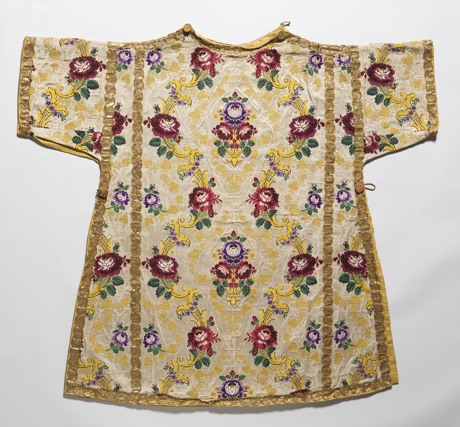 motivi decorativi floreali (dalmatica, coppia) - manifattura italiana (metà sec. XIX)