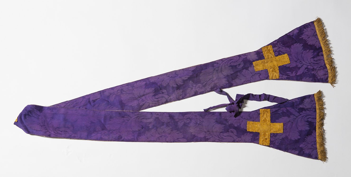 motivi decorativi vegetali (stola, opera isolata) - manifattura viennese (secondo quarto sec. XIX)