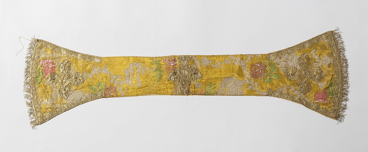 motivi decorativi floreali (manipolo, elemento d'insieme) - manifattura veneziana (secondo quarto sec. XVIII)