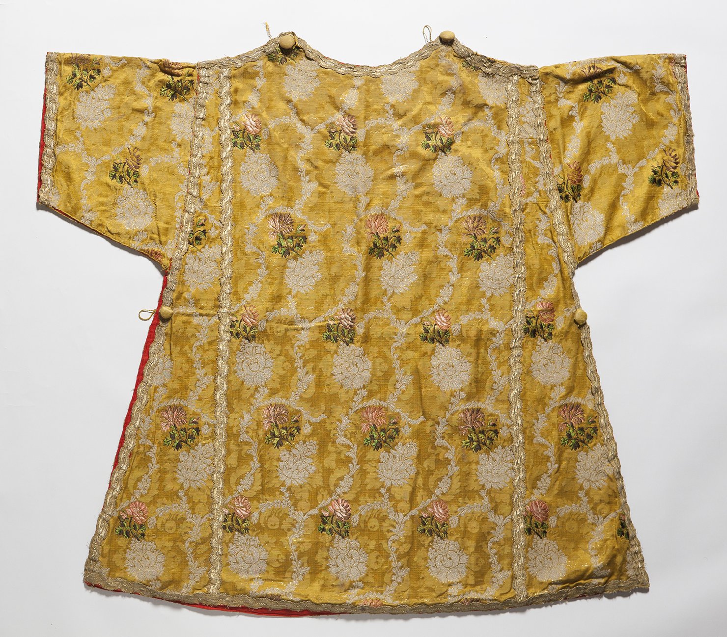 motivi decorativi floreali (dalmatica, elemento d'insieme) - manifattura veneziana (secondo quarto sec. XVIII)