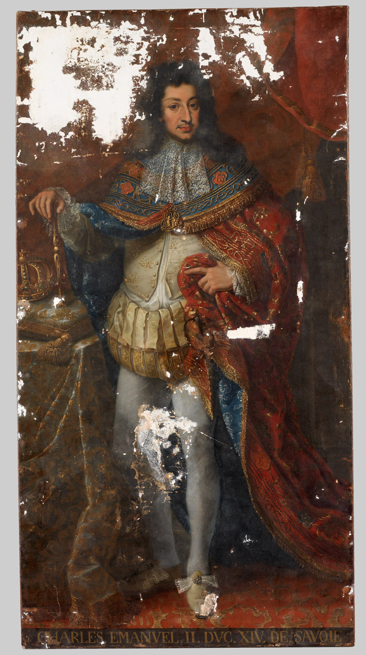 ritratto di Carlo Emanuele II (dipinto) di Panealbo Giovanni (attribuito) (ultimo quarto sec. XIII)