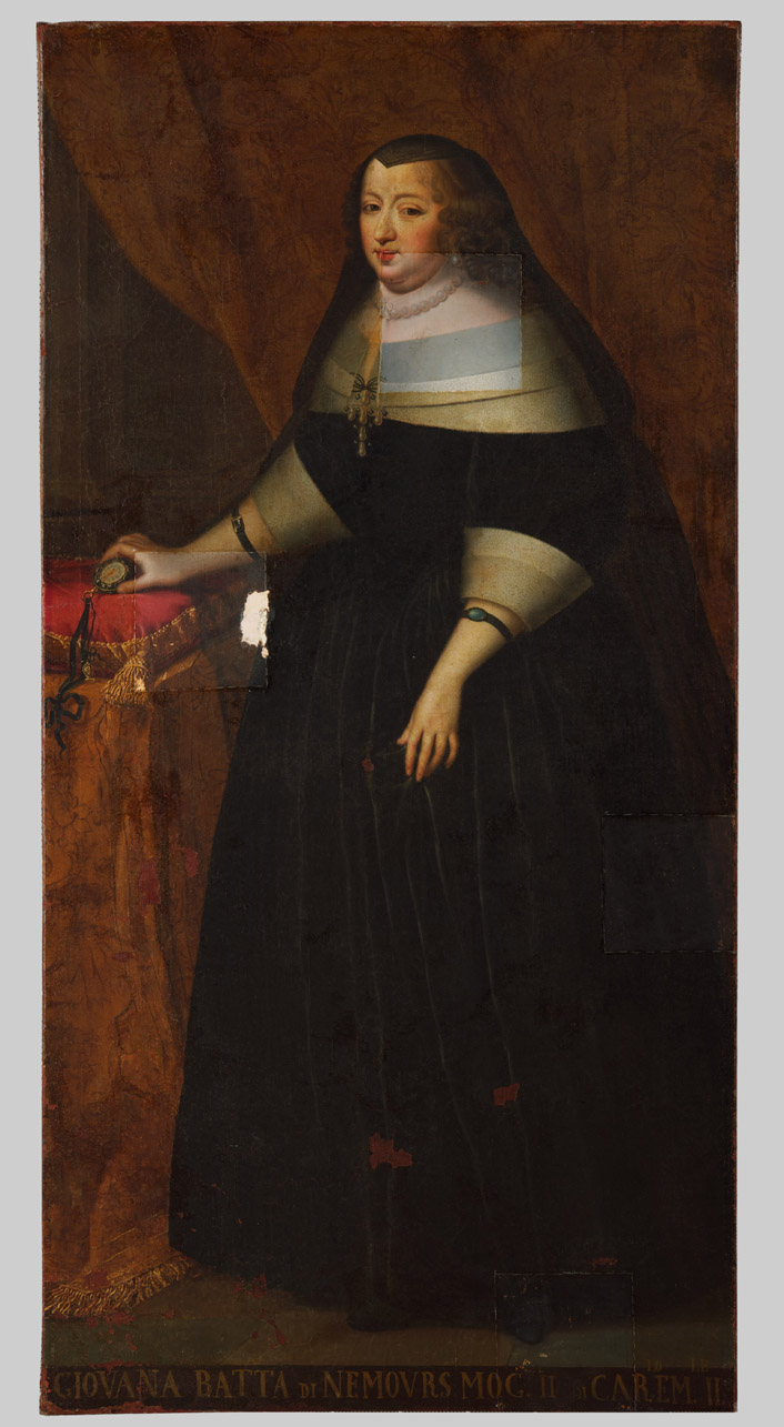 ritratto di Giovanna Battista di Nemours (dipinto) di Panealbo Giovanni (attribuito) (ultimo quarto sec. XVIII)