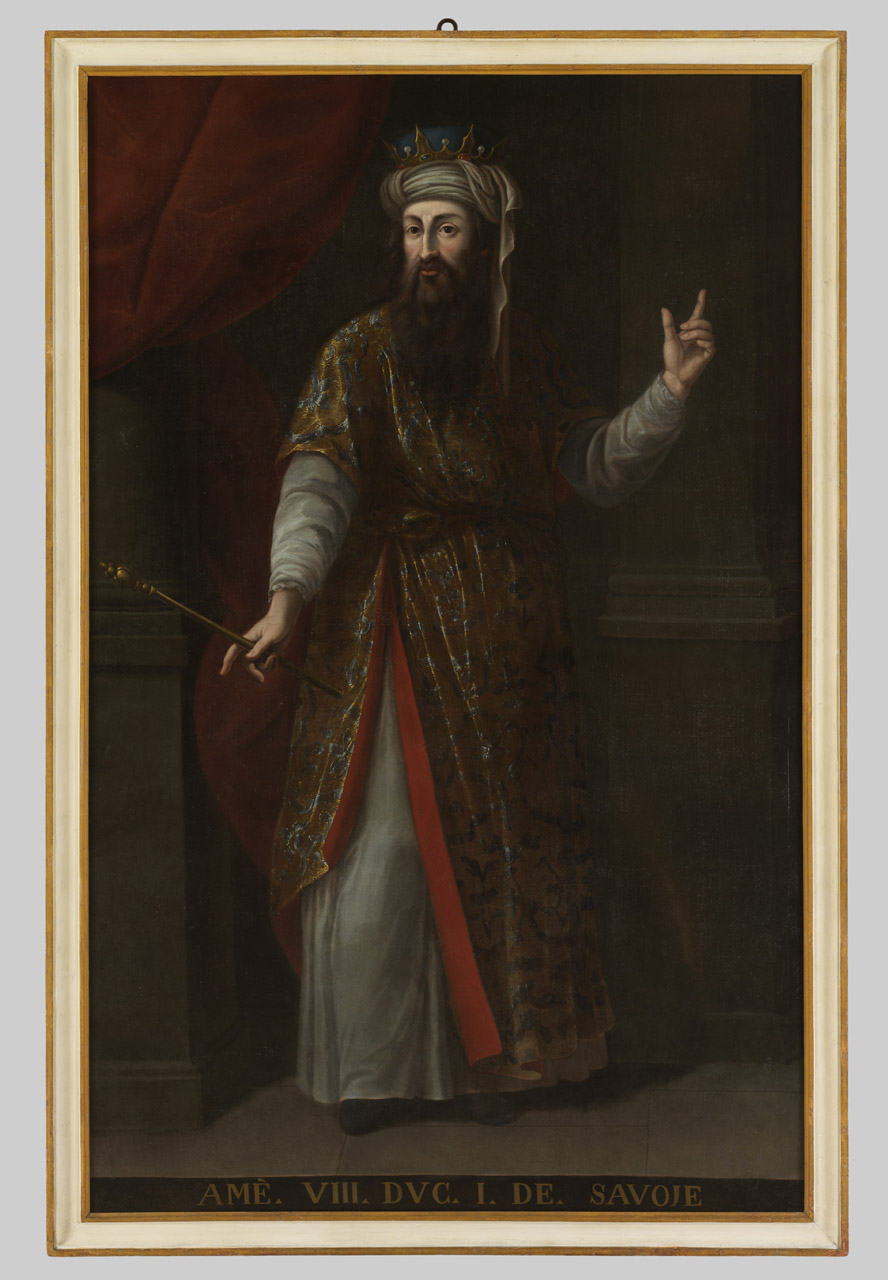 ritratto di Amedeo VIII (dipinto) di Panealbo Giovanni (attribuito) (ultimo quarto sec. XVIII)