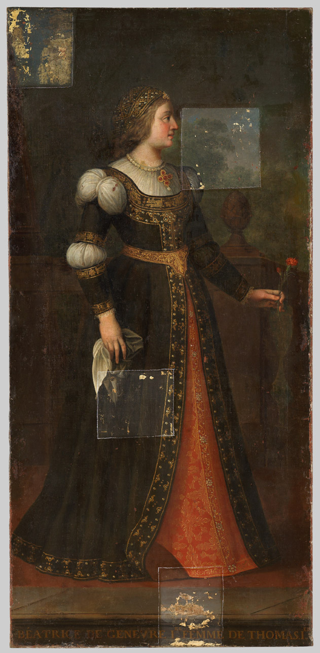 ritratto di Beatrice di Ginevra (dipinto) di Grassi Vittorio Amedeo (attribuito) (ultimo quarto sec. XVIII)