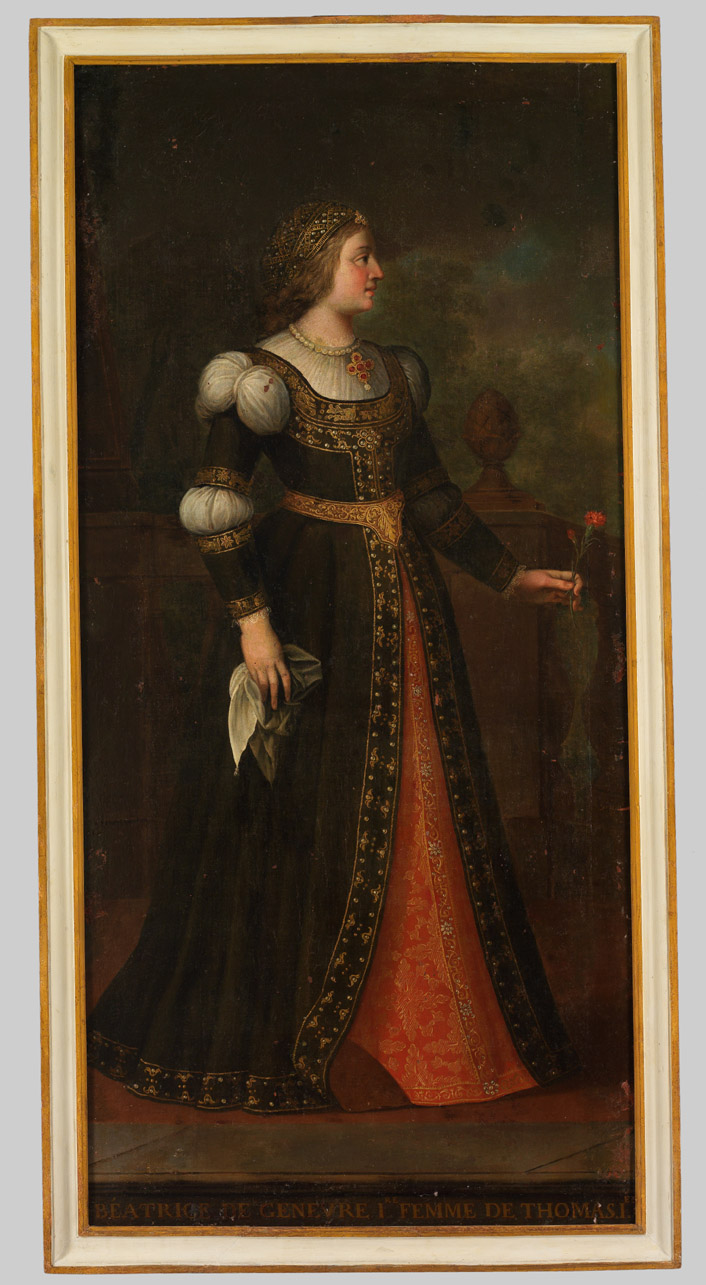 ritratto di Beatrice di Ginevra (dipinto) di Grassi Vittorio Amedeo (attribuito) (ultimo quarto sec. XVIII)