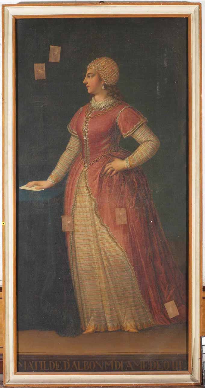 ritratto di Matilde d'Albon (dipinto) - ambito piemontese (prima metà sec. XVII)