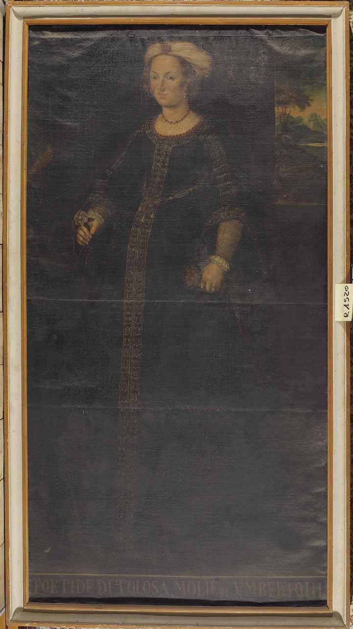 ritratto di Foetide di Tolosa (dipinto) - ambito piemontese (prima metà sec. XVII)