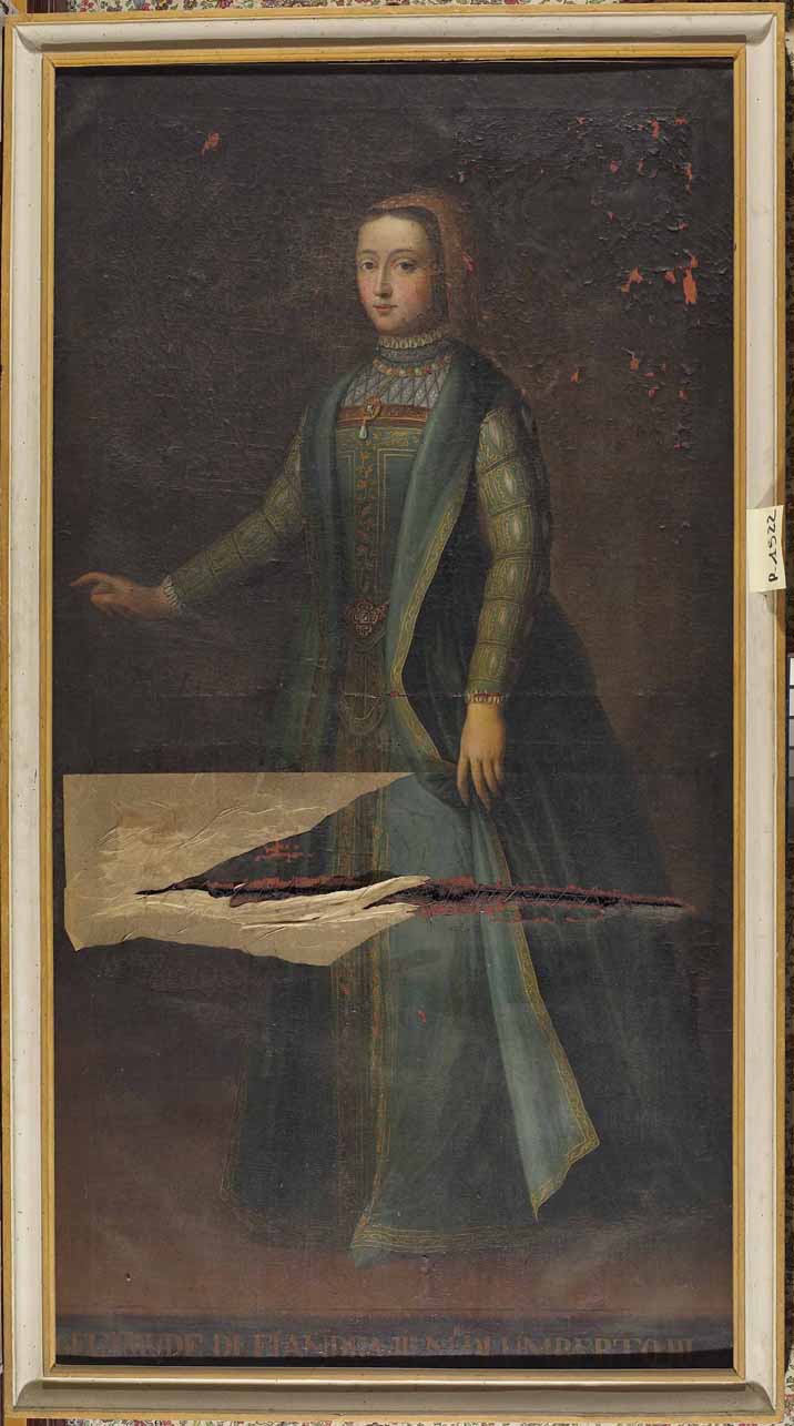 ritratto di Geltrude di Fiandra (dipinto) - ambito piemontese (prima metà sec. XVII)