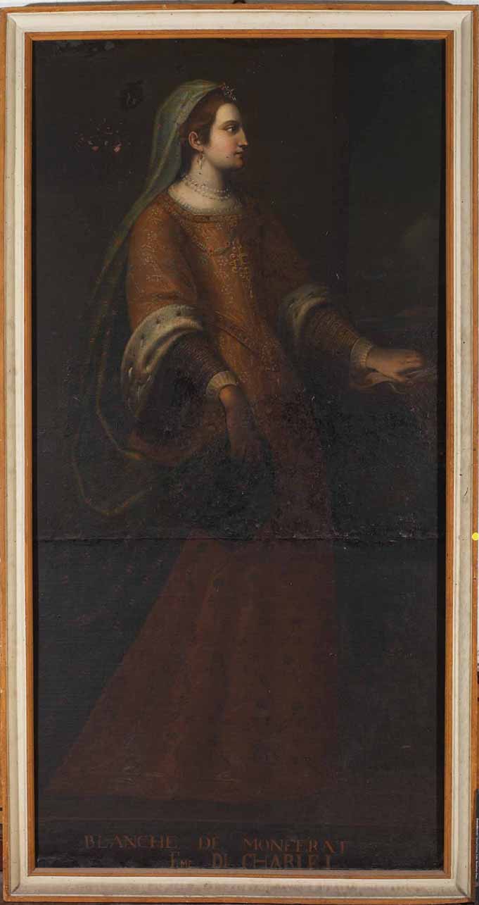 ritratto di Bianca di Monferrato (dipinto) - ambito piemontese (prima metà sec. XVII)