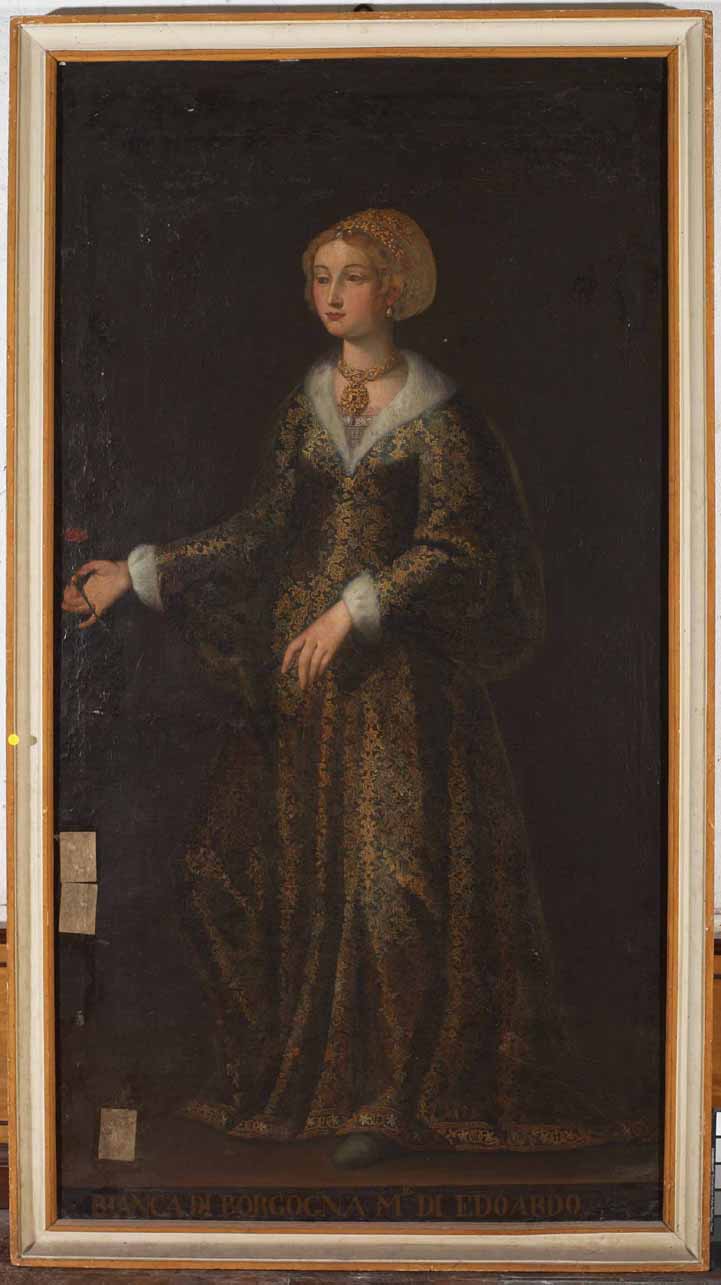 ritratto di Bianca di Borgogna (dipinto) - ambito piemontese (prima metà sec. XVII)